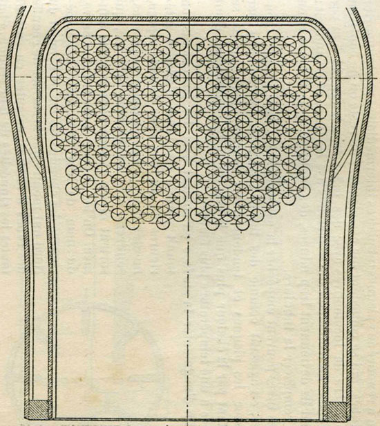 Fig. 43. - Division tubulaire en rangées verticales