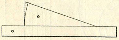 Fig. 150. - Gabarit pour le tracé du déplacement du tiroir.