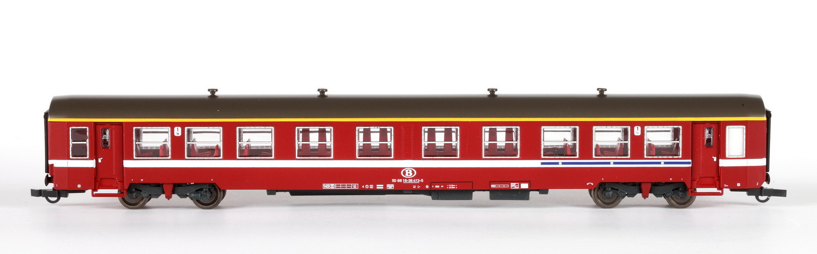9 Voitures Voyageurs Type Armistice HO - Roco - Occasion Bon état