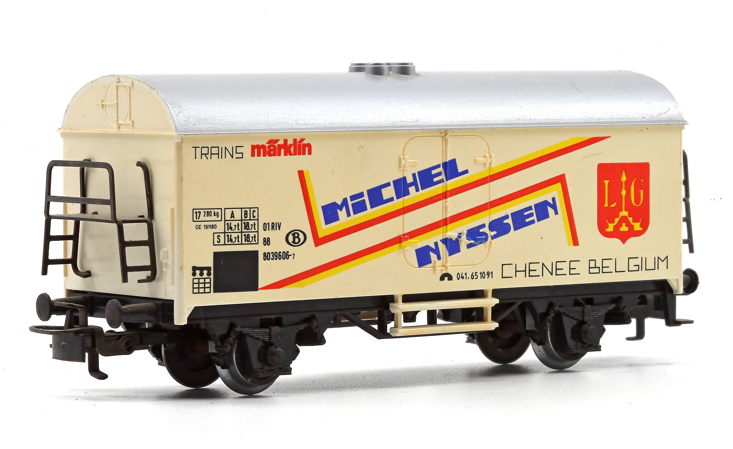MARKLIN WAGON BIERE AKTIEN BRAUEREI CLUSS 2 RAILS SANS BOITE