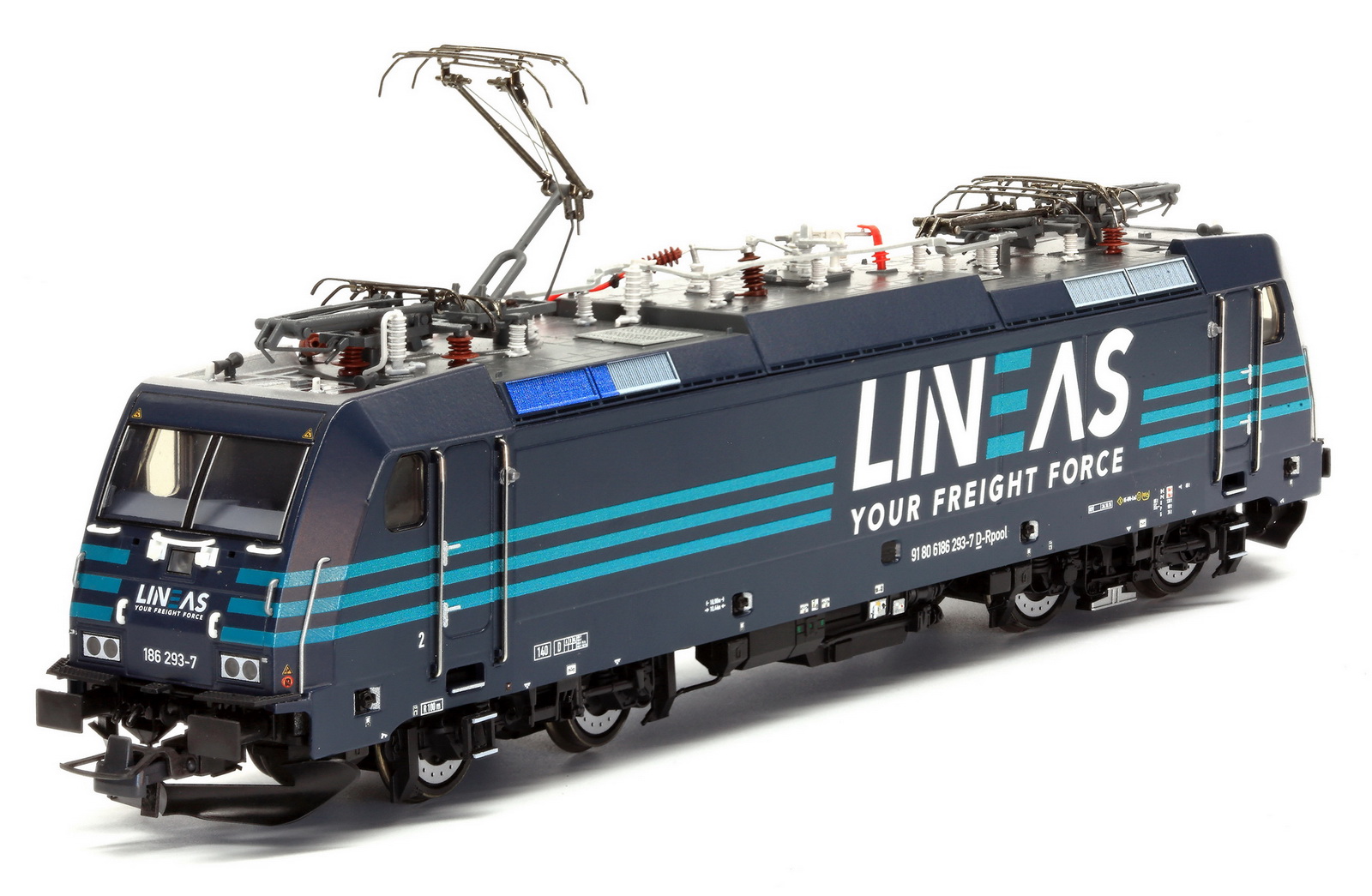 Locomotive Électrique Série 186 – Railpool/HSL – Échelle HO – Digital Mfx+ – Son, Éclairage LED – Pantographes Multi-Courants